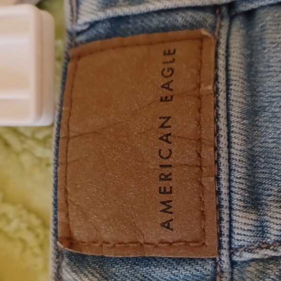 American Eagle Outfitters  Sz 6 (Fits 8 Too),Blue Wide Leg Jeans, 6 Pockets - Picture 8 of 10